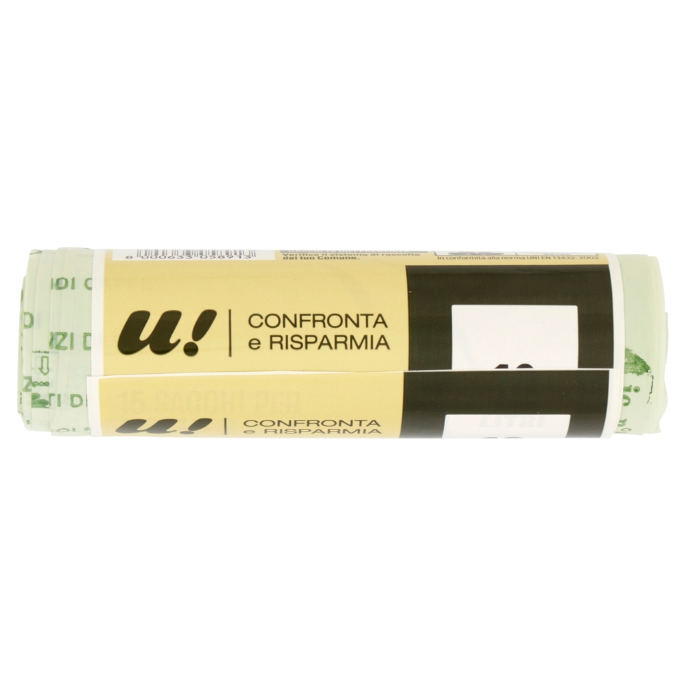 15 Sacchi per Umido 15 Litri U! Confronta e Risparmia